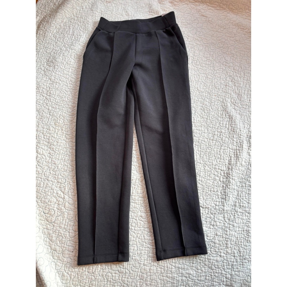 Calia Soft Scuba Collection Tapered Pant Black Mid-Rise Relaxed Leg XS